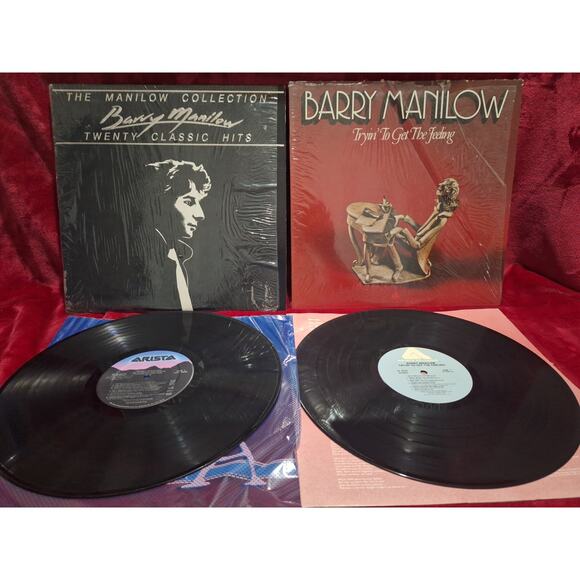 Barry Manilow 2 LP Lot- Tryin’ to Get the Feeling + Collection VG+/VG & VG+/VG+ - Picture 7 of 8